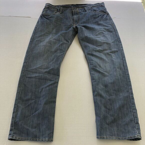Levi’s 514 Straight Leg Men’s Blue Jeans Sz 38x30 A1731 - Picture 1 of 6